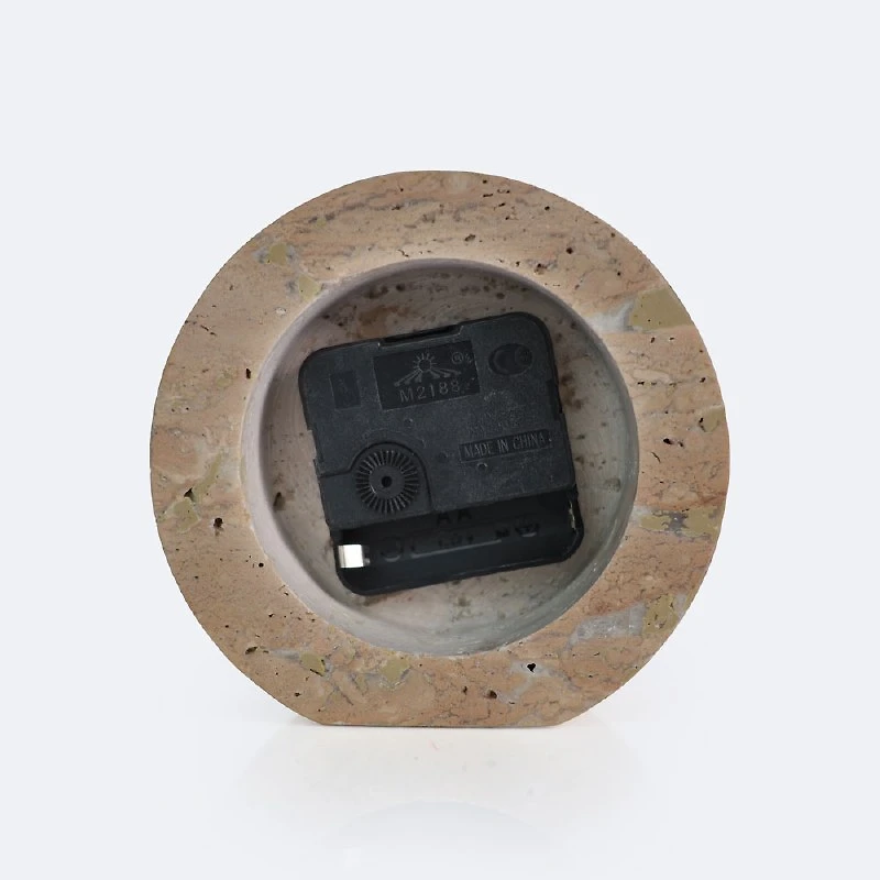 Marble Clock - Natural