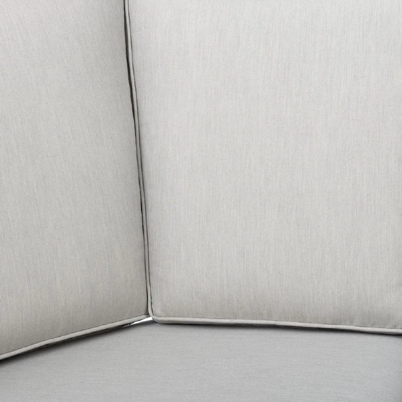 Eros Corner Chair, Black Frame, Sand Cushions
