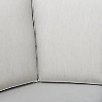 Eros Corner Chair, Black Frame, Sand Cushions