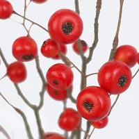 Faux Red Berry Branch