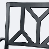 Geometric Dining Chair - Black