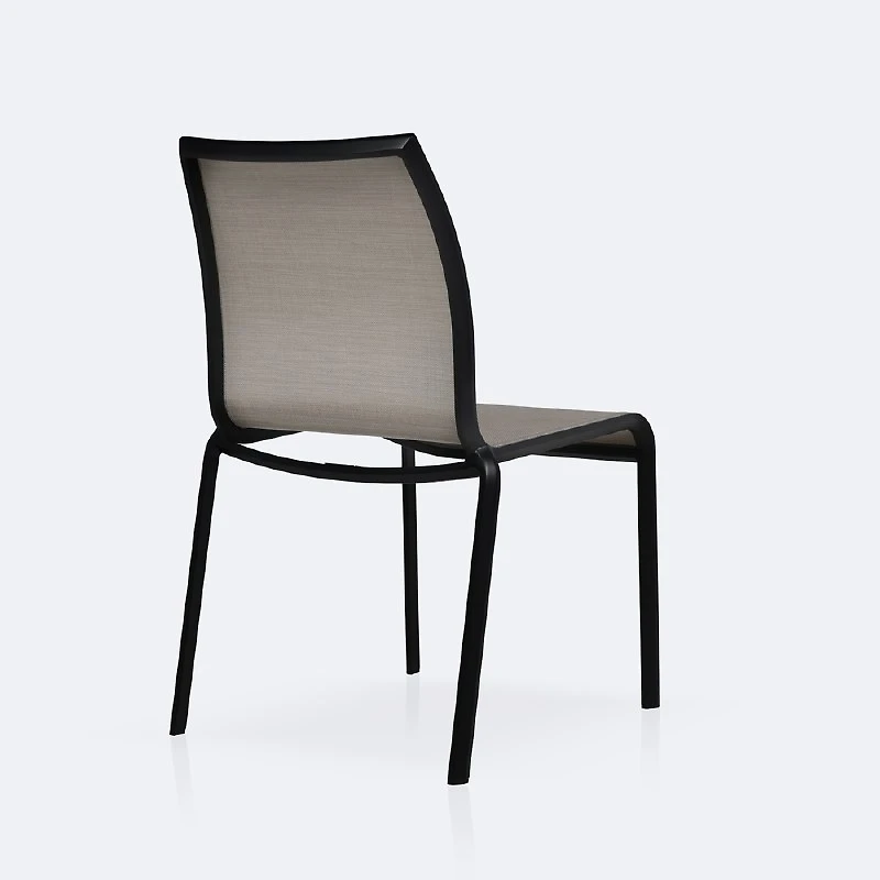 Holiday Sling Sidechair- Black Frame / Oatmeal Sling