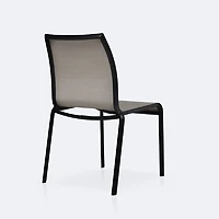 Holiday Sling Sidechair- Black Frame / Oatmeal Sling