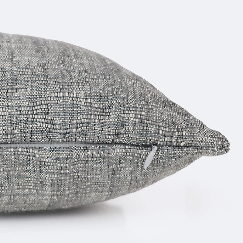 12"x18" Throw Pillow - Grey Jacquard