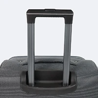 4-Piece Soft Side Spinner Wheels Luggage Set- Grey