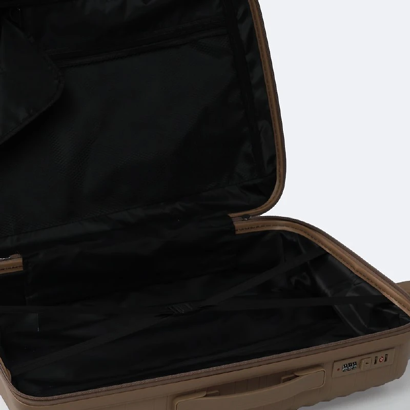4-Piece Luggage Set, Hardside Spinner Wheel Travel Suitcase - Taupe