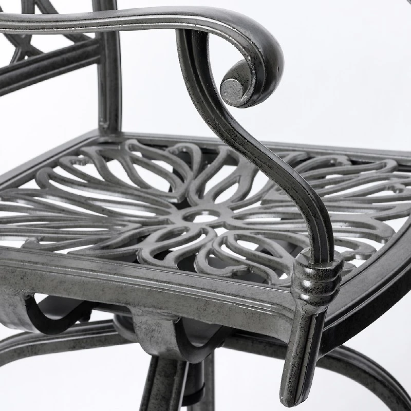 Meghan Swivel Bar Chair - Shade Grey