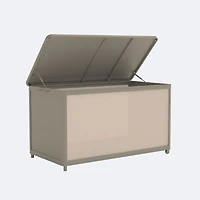 Patio Chest - Taupe Frame / White Sling