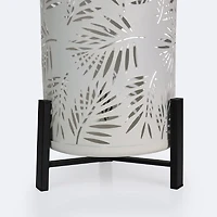 Metal Solar Lantern - White