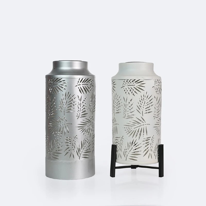 Metal Solar Lantern - Silver