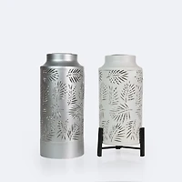 Metal Solar Lantern - Silver
