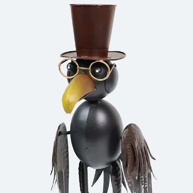 Decorative Metal Crow