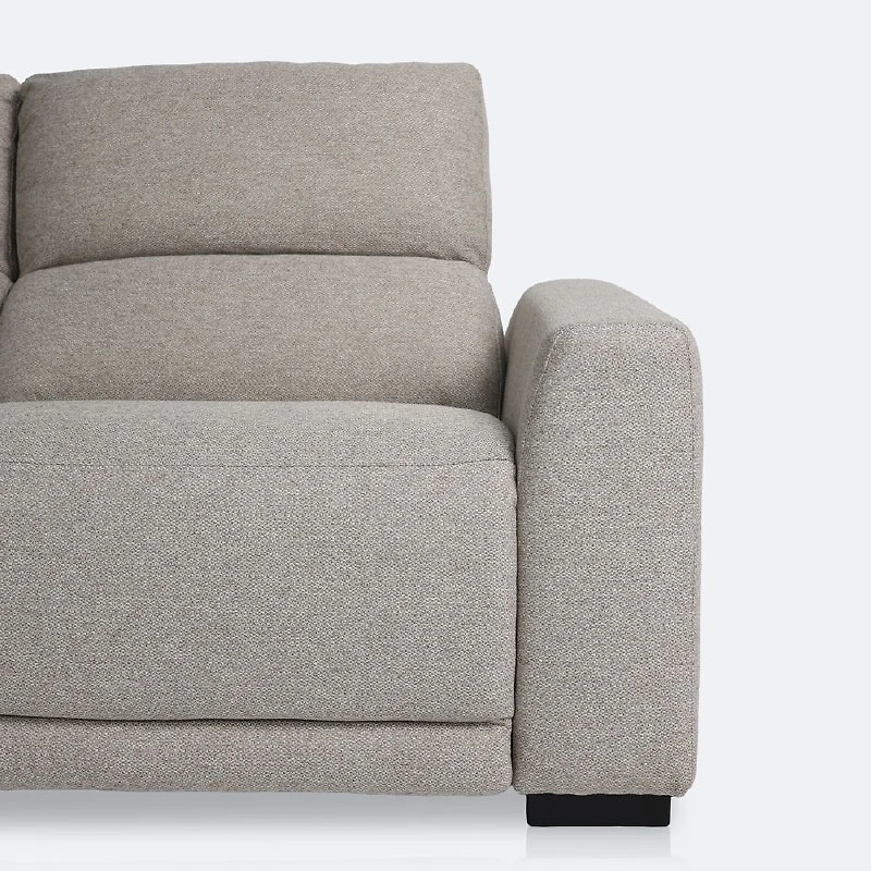 Barrett Power Reclining Sectional - Smokey Taupe