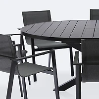 Darwin - Holland Dining Set - 8 Seat - Black