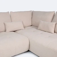 Estelle Right Hand Facing Sectional   - Bone