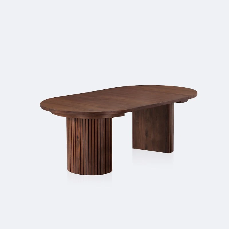 Transformer Table - Round - Royal Walnut - Seats up to 10