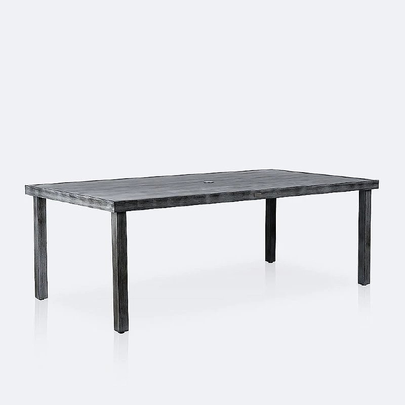 Sunnyvale Dining Set - 6 Chairs - Brushed Grey