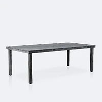 Sunnyvale Dining Set - 6 Chairs - Brushed Grey
