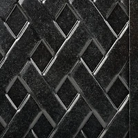 Weave 32"x50" Rectangular Firepit Table - Black Tippet
