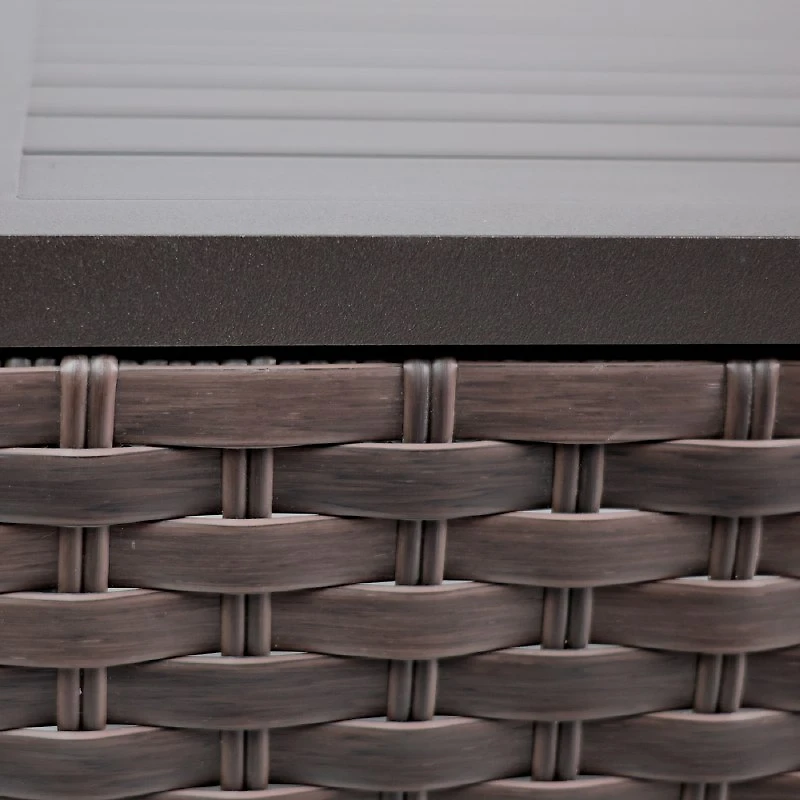 Catalina Coffee Table - Brown Wicker