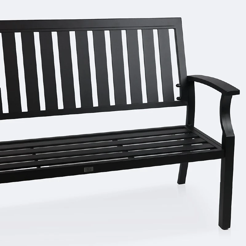 Belvedere Loveseat Bench - Black