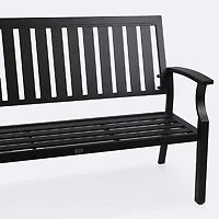 Belvedere Loveseat Bench - Black