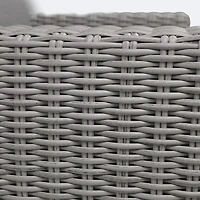Driftwood Club Chair - Light Grey Wicker/Iron Grey Cushion
