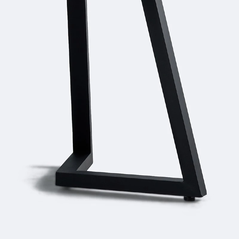 Geometric 38x70 Dining Table – Black