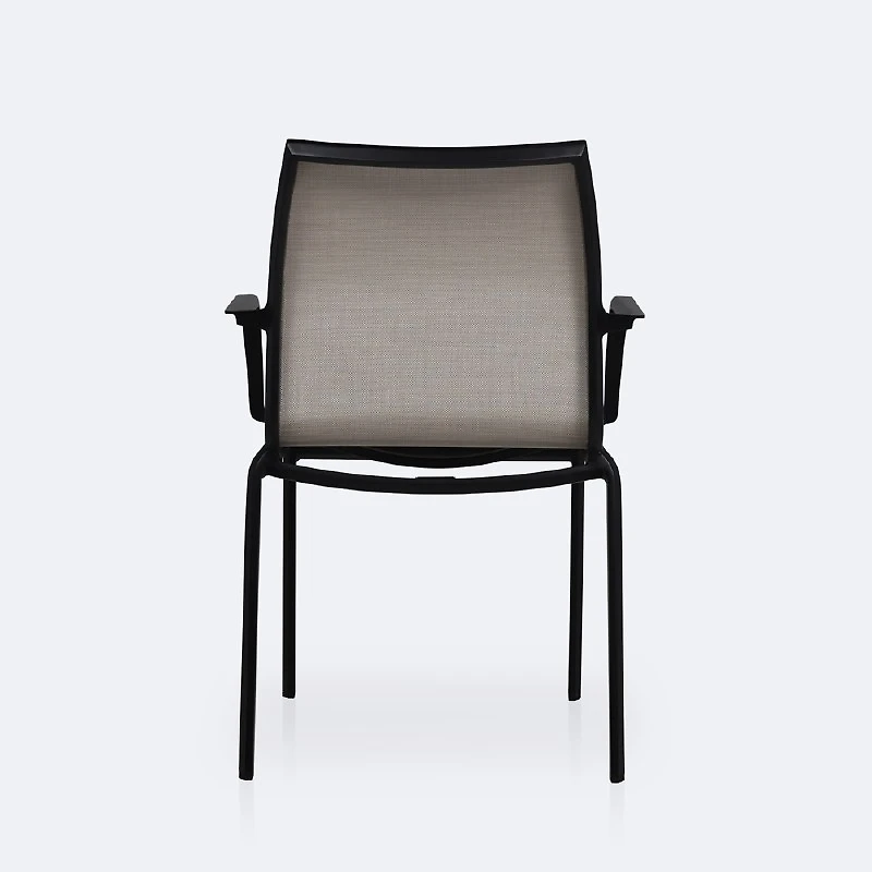 Holiday Sling Armchair - Black Frame / Oatmeal Sling