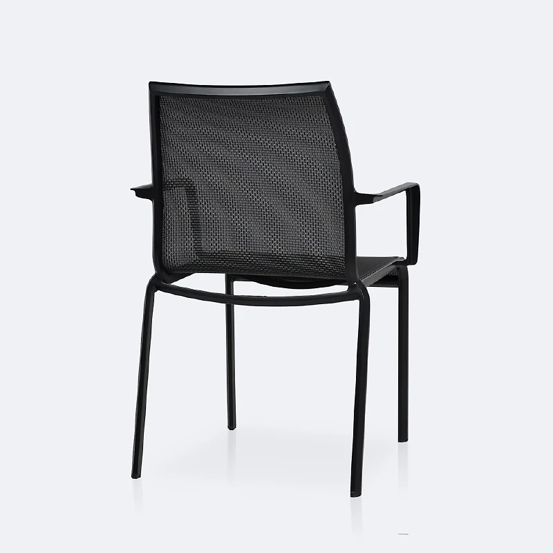 Holiday Sling Armchair - Black Frame / Shadow Sling