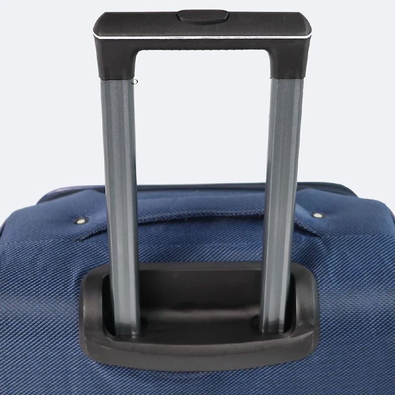 4-Piece Soft Side Spinner Wheels Luggage Set- Navy
