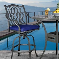 Meghan Swivel Bar Chair - Shade Grey