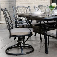 Meghan Swivel Rocker - Black Tippet
