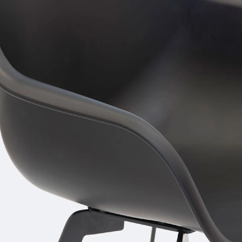 Ghost Dining Chair - Black