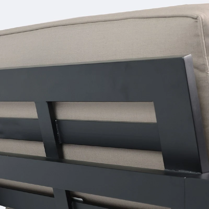 Shoreline Club Chair - Black Frame, Cast Shale Cushions