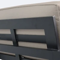 Shoreline Club Chair - Black Frame, Cast Shale Cushions