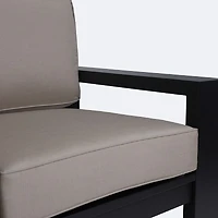 Shoreline Sofa - Black Frame, Cast Shale Cushions