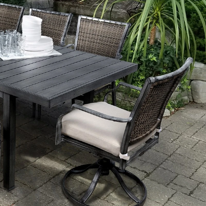Sunnyvale Swivel Rocker - Brushed Grey/Grey