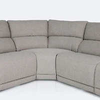 Barrett Power Reclining Sectional - Smokey Taupe