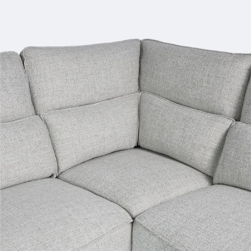 Graham Right Hand Facing Power Reclining Sectional - Weave Beige