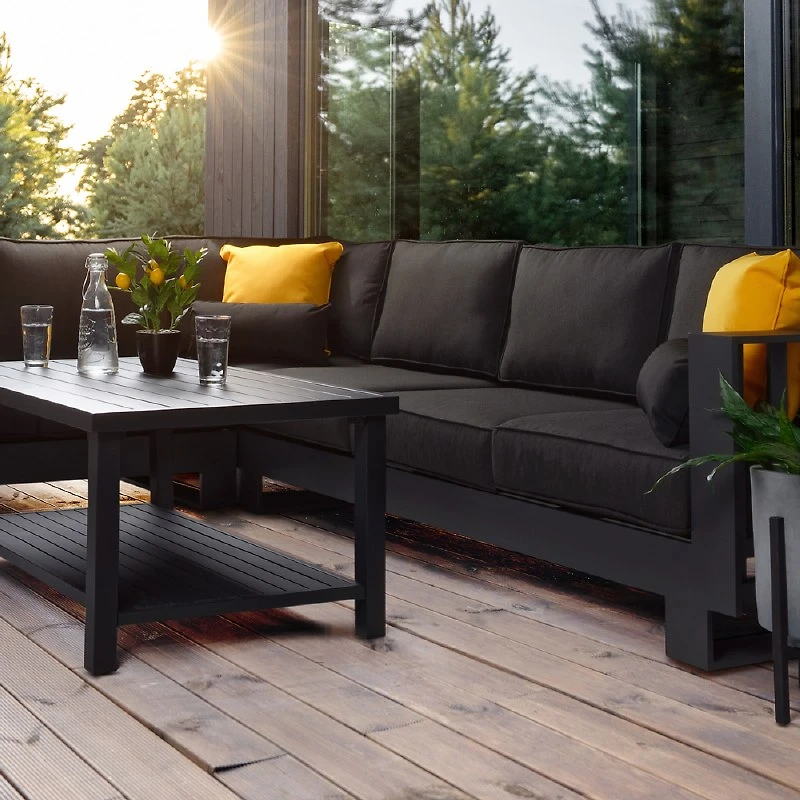 Renfrew Sectional Set - Black Frame