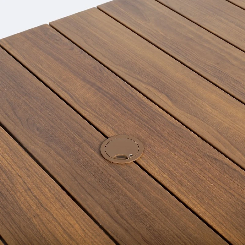 Sedona Dining Set - Seats 8- Wood-Look Finish