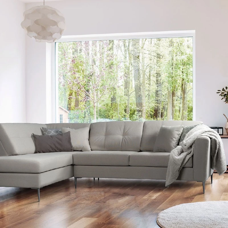 Stirling Left Facing Sectional - Pewter