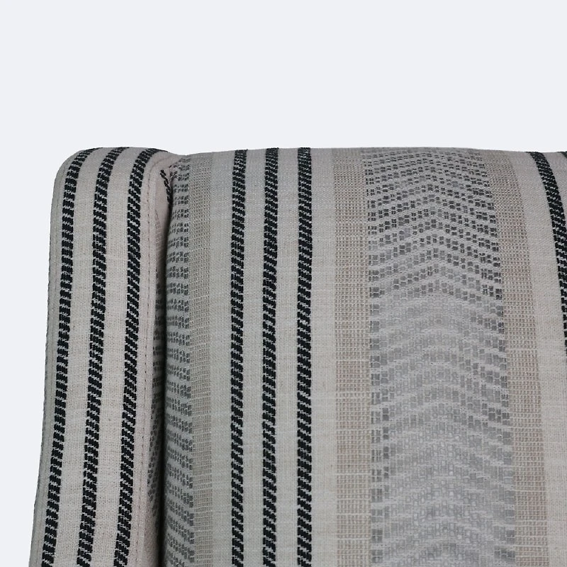 Griffin Accent Chair - Black & White Stripe