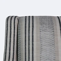 Griffin Accent Chair -  Black & White Stripe