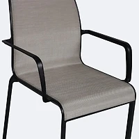Holiday Sling Armchair - Black Frame / Oatmeal Sling