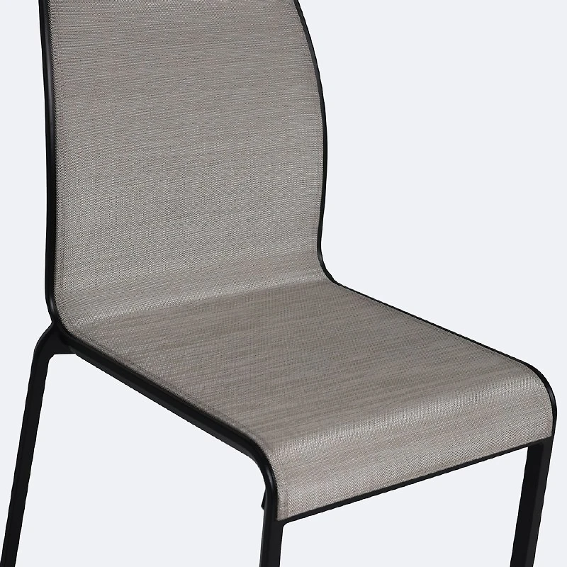 Holiday Sling Sidechair- Black Frame / Oatmeal Sling