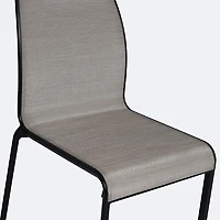 Holiday Sling Sidechair- Black Frame / Oatmeal Sling