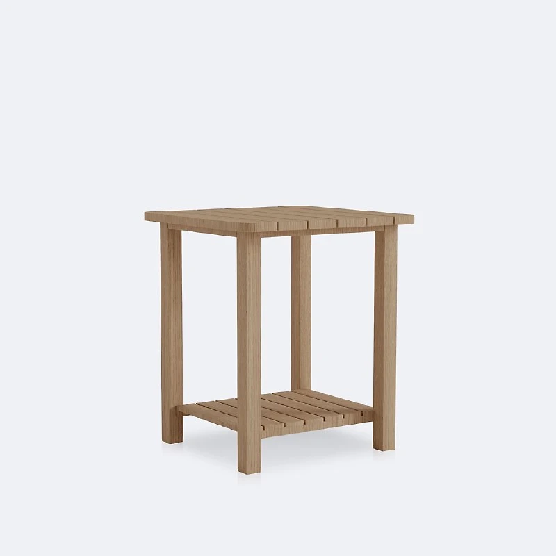 Randall Conversation Set - Woodlook Oak Frame / Limestone Cushions