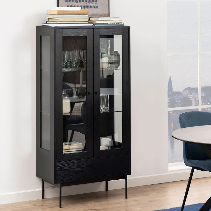 Angus Display Cabinet - Black